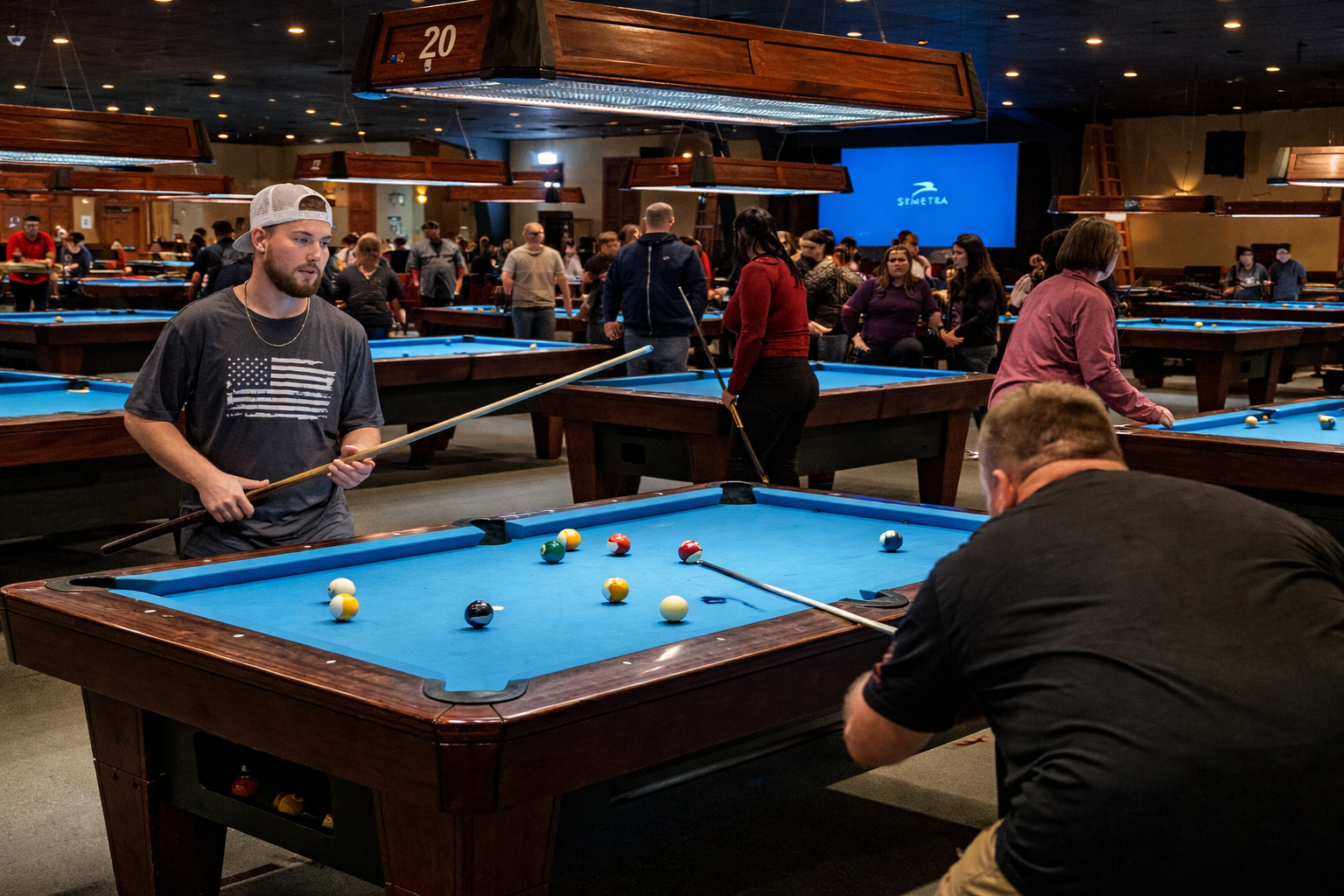 buffalos chalmette graffiti billiards tournament action